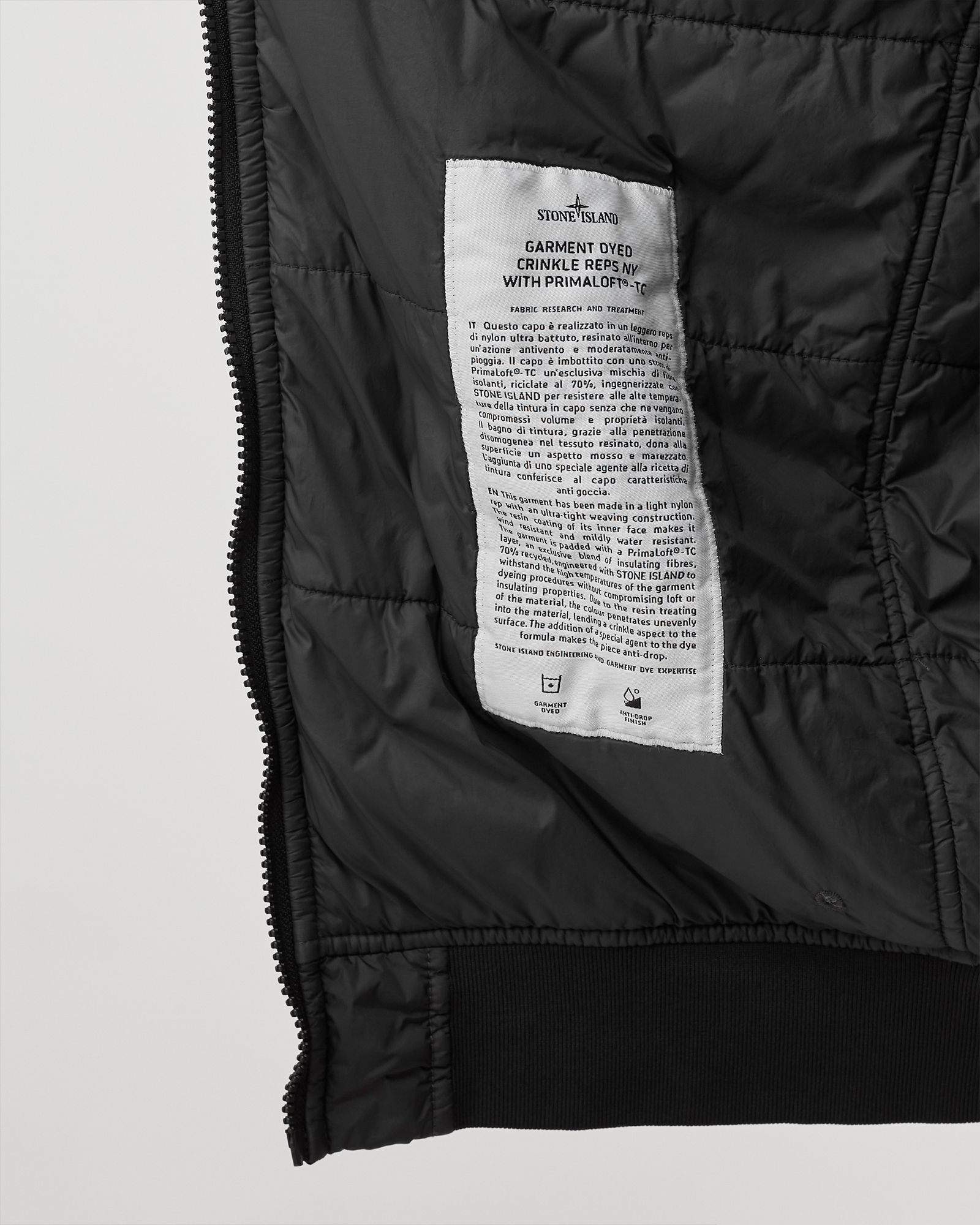 GARMENT DYED CRINKLE REPS NY PRIMALOFT-TC JACKET