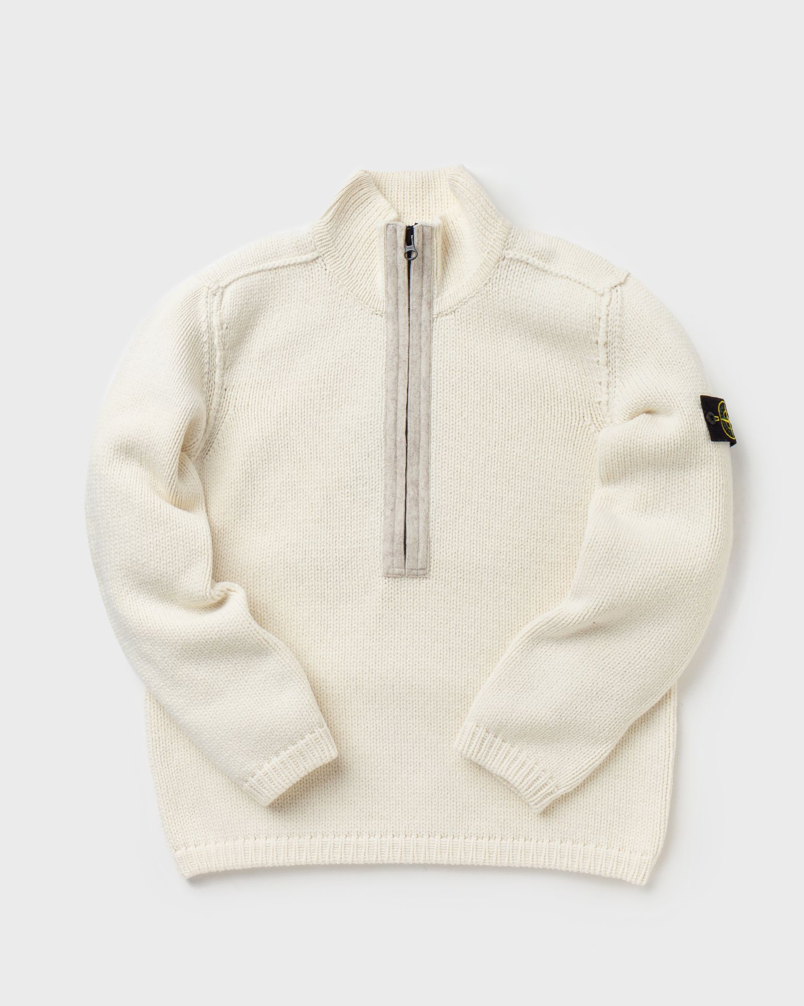 LAMBSWOOL WITH FABRIC DETAILS SWEATER