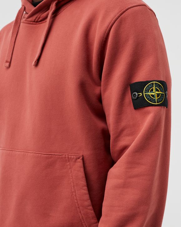 Stone Island LOGO PATCH HOODIE Red BSTN Store