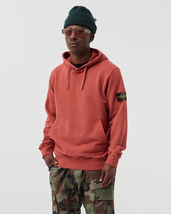 Stone island store hoodie rust