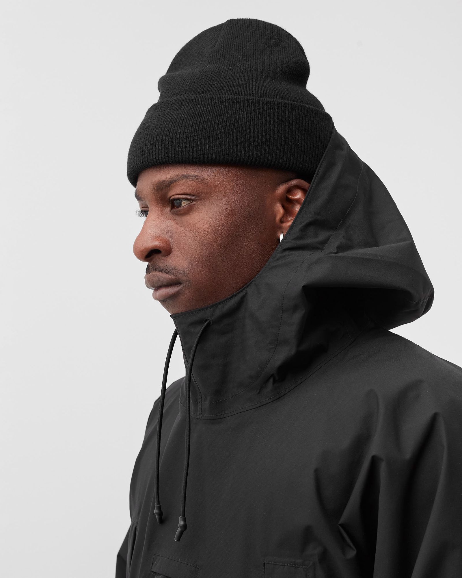 RIPSTOP GORE-TEX NYLON METAL DOWN-TC_PACKABLE CAPE