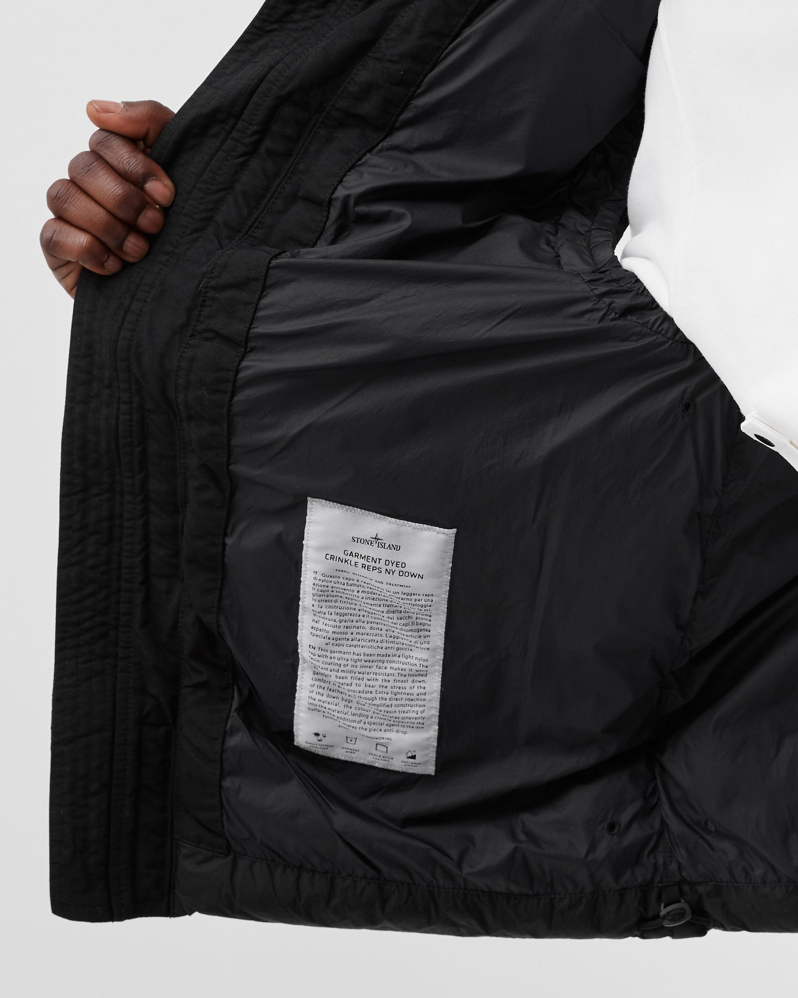 Garment Dyed Crinkle Reps NY Down VEST