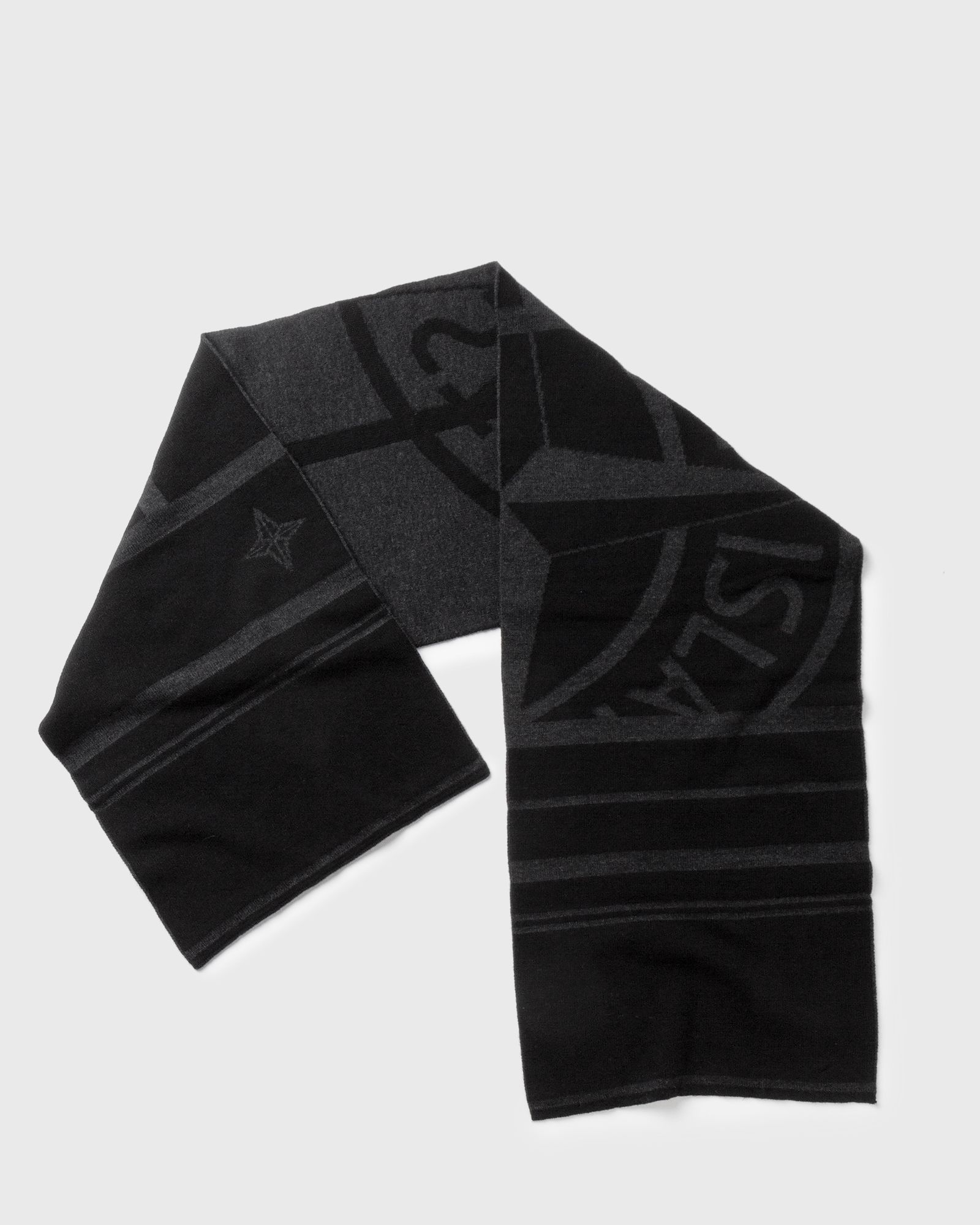 WOOL NYLON MIXED YARNS WITH GRAPHICS SCARF (170 x 38 cm)