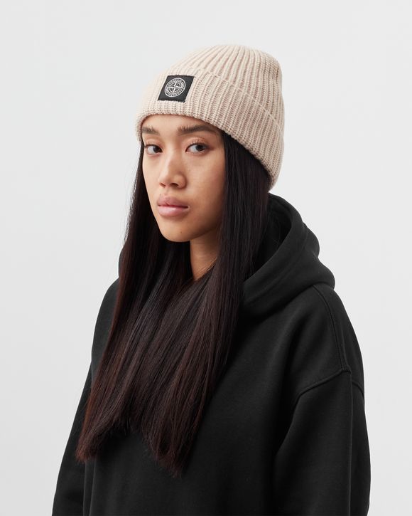 Stone island patch logo hot sale beanie