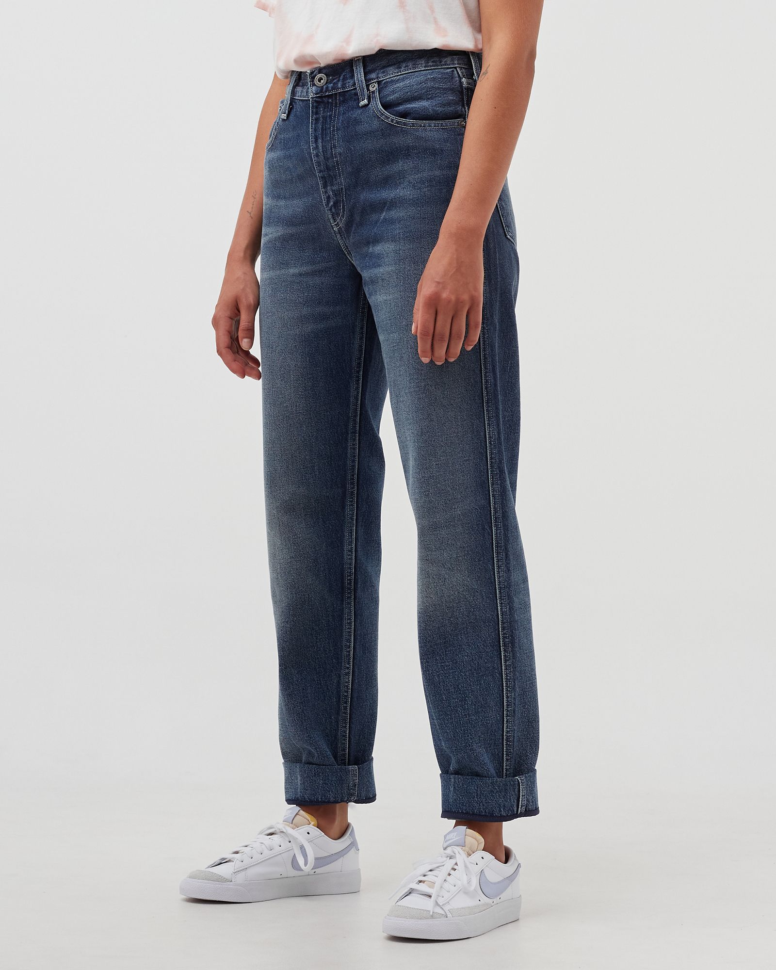 WMNS COLUMN JEANS STRAIGHT
