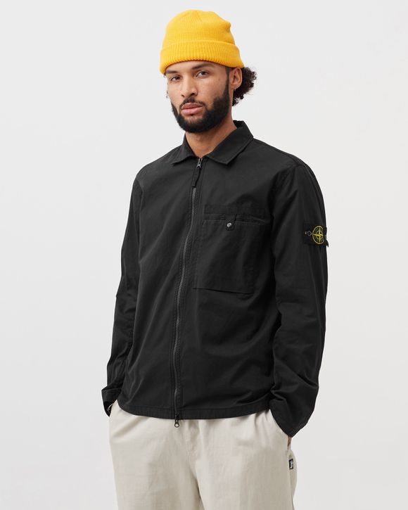 Stone Island Supima Cotton Twill Strech-TC Overshirt Black - NERO