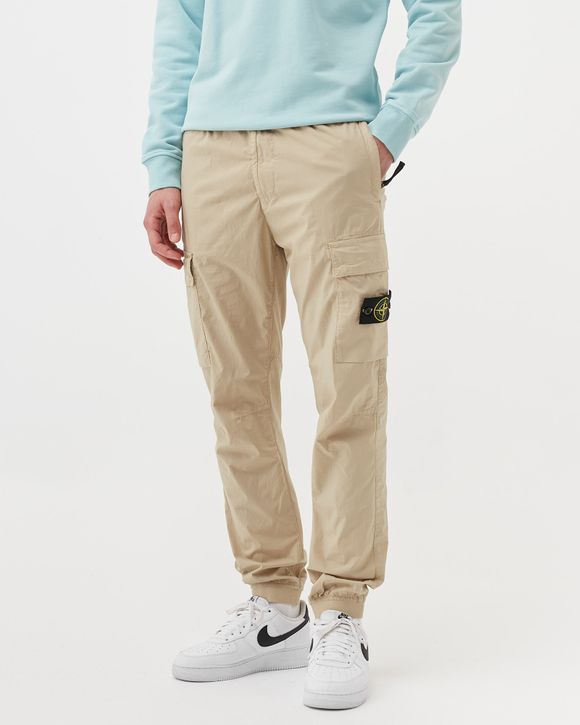 Stone Island Strech Cotton Tela 'Paracadute' Pants Brown - BEIGE