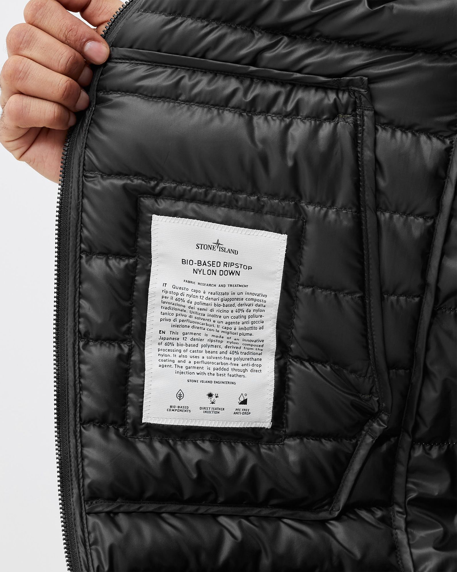 Bio-Based Ripstop Nylon Real Down Jacket
