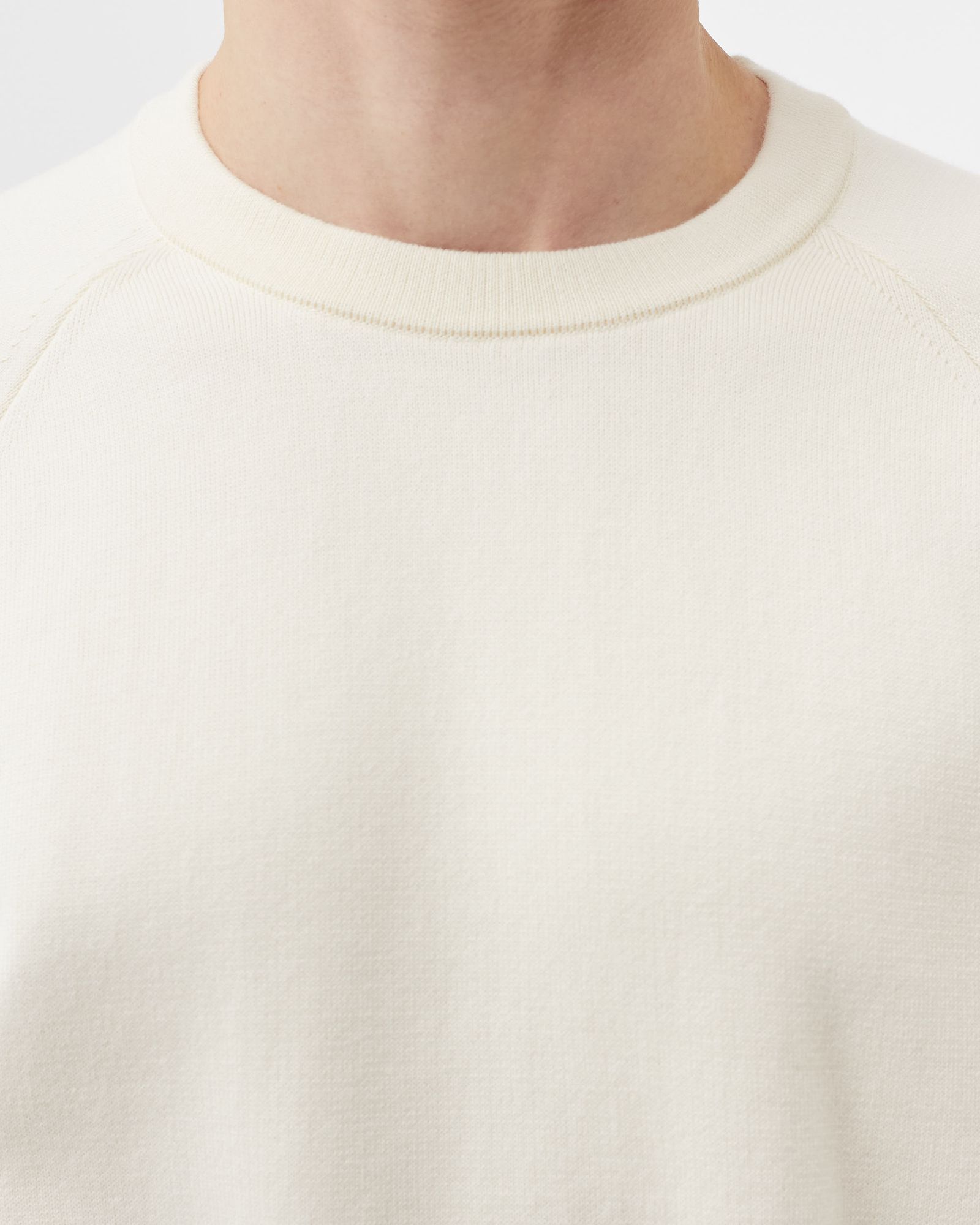 Soft Cotton Double Face Construction Knit Sweater
