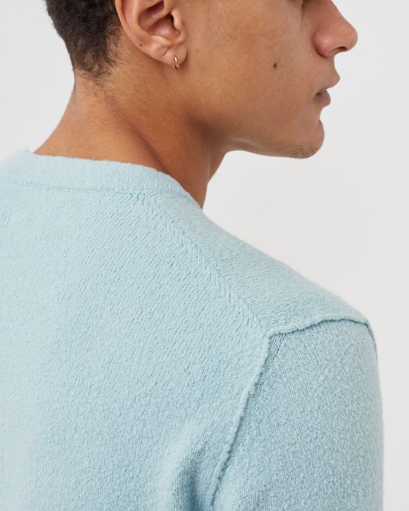 Knitwear Soft Cotton Gauzed Effect Sweater - ACQUA