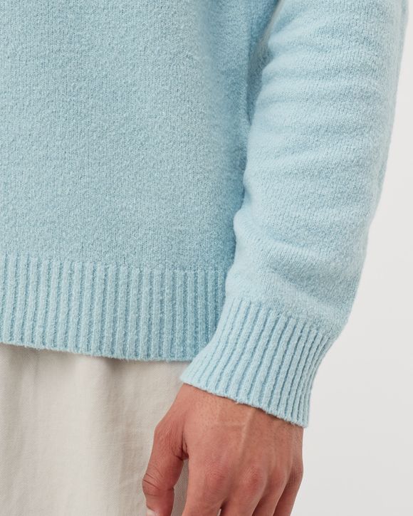 Knitwear Soft Cotton Gauzed Effect Sweater - ACQUA