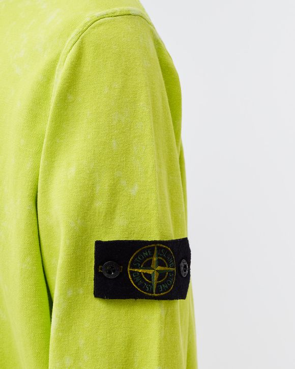 Stone Island Pure Cotton Knit Off-Dye OVD Treatment Yellow - LIMONE