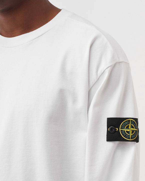 STONE ｜SWEATSHIRTS (63750 Heavy Cotton Jersey Cre Stone Island Heavy Cotton Jersey Sweatshirt White | BSTN Store