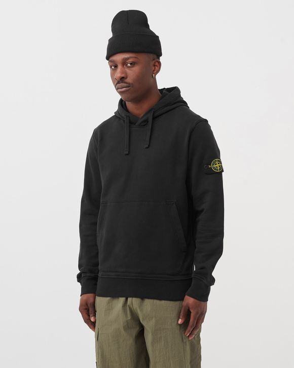 Stone Island Fleece Hoodie Black NERO