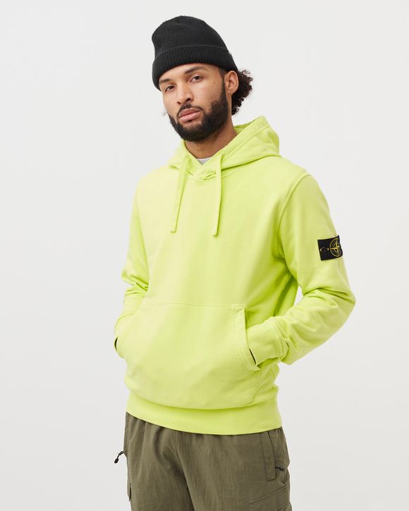 Stone Island LOGO PATCH HOODIE Yellow BSTN Store