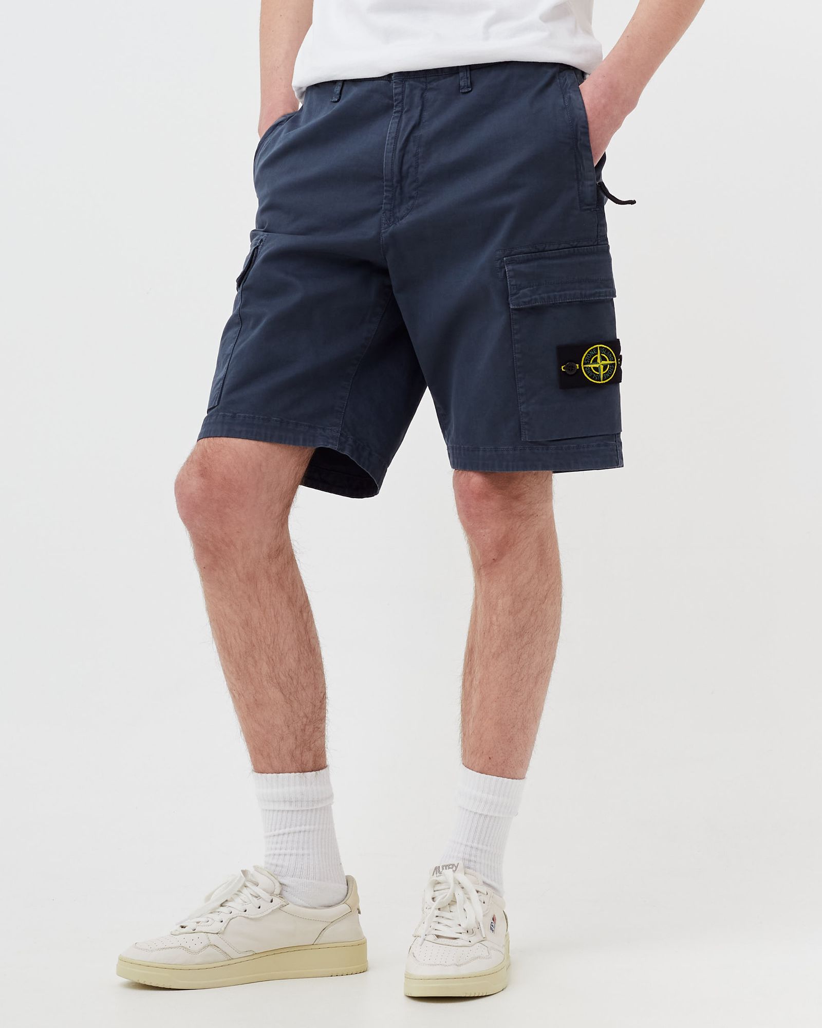 Strech Broken Twill Bermuda Shorts