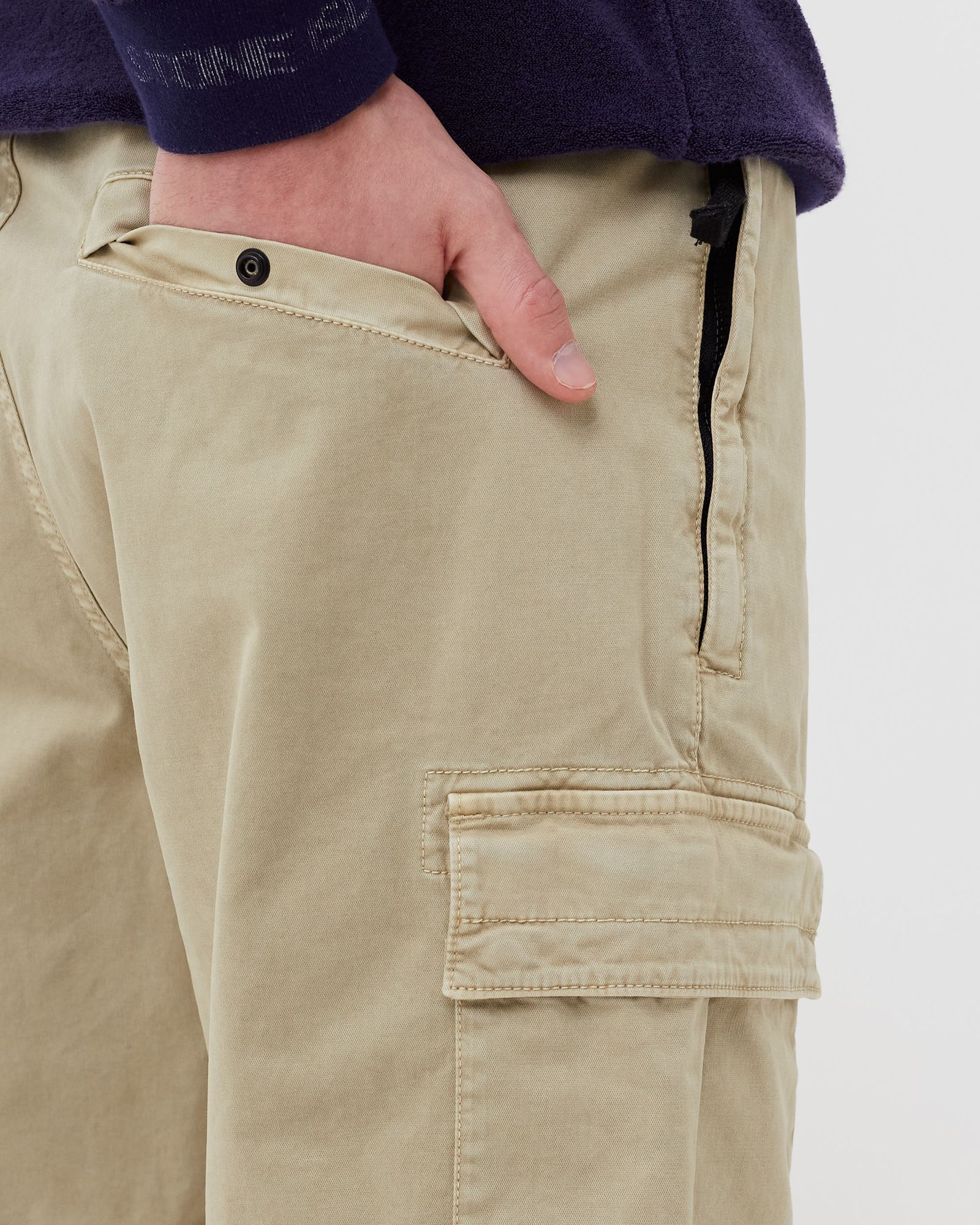 Strech Broken Twill Bermuda Shorts