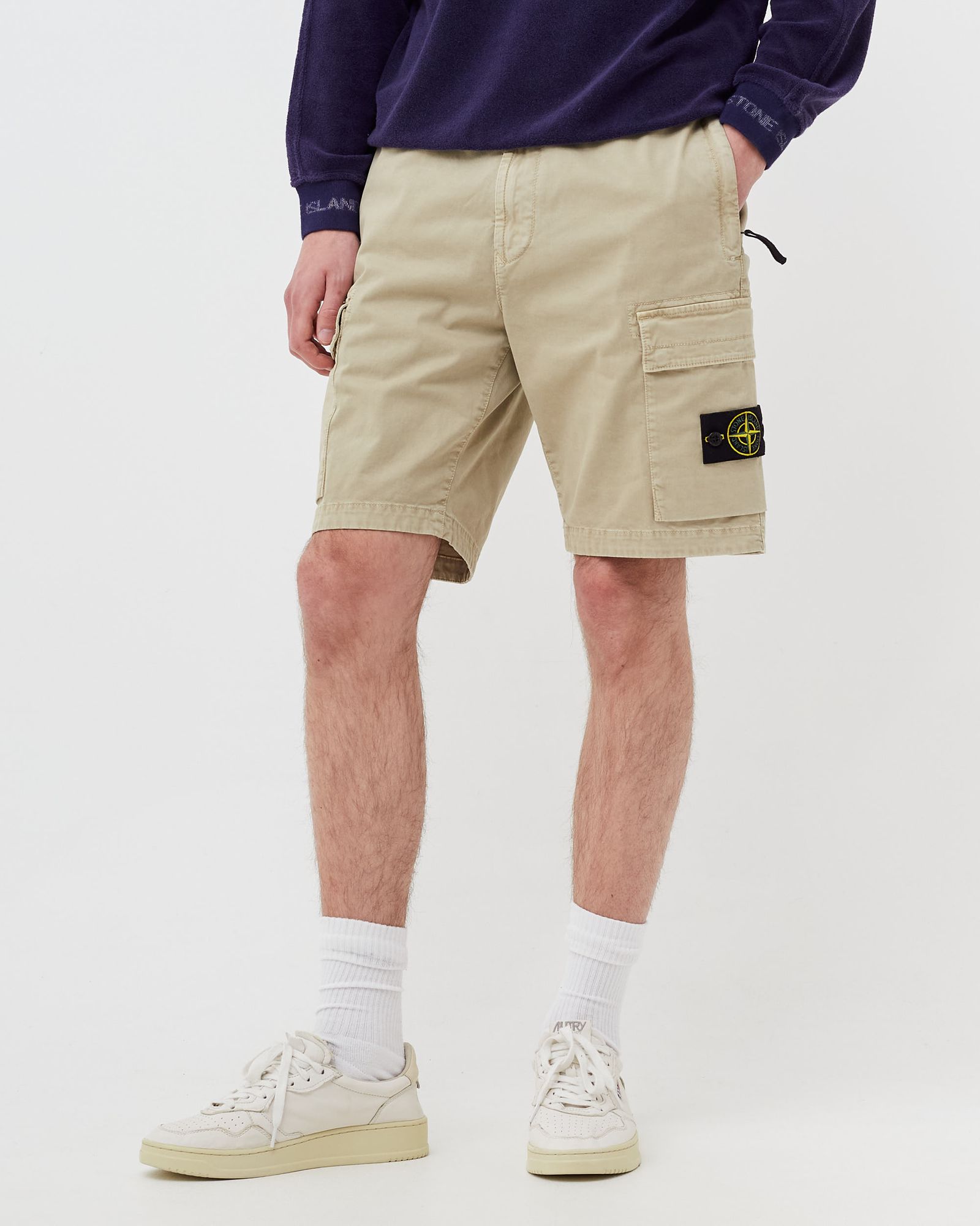 Strech Broken Twill Bermuda Shorts