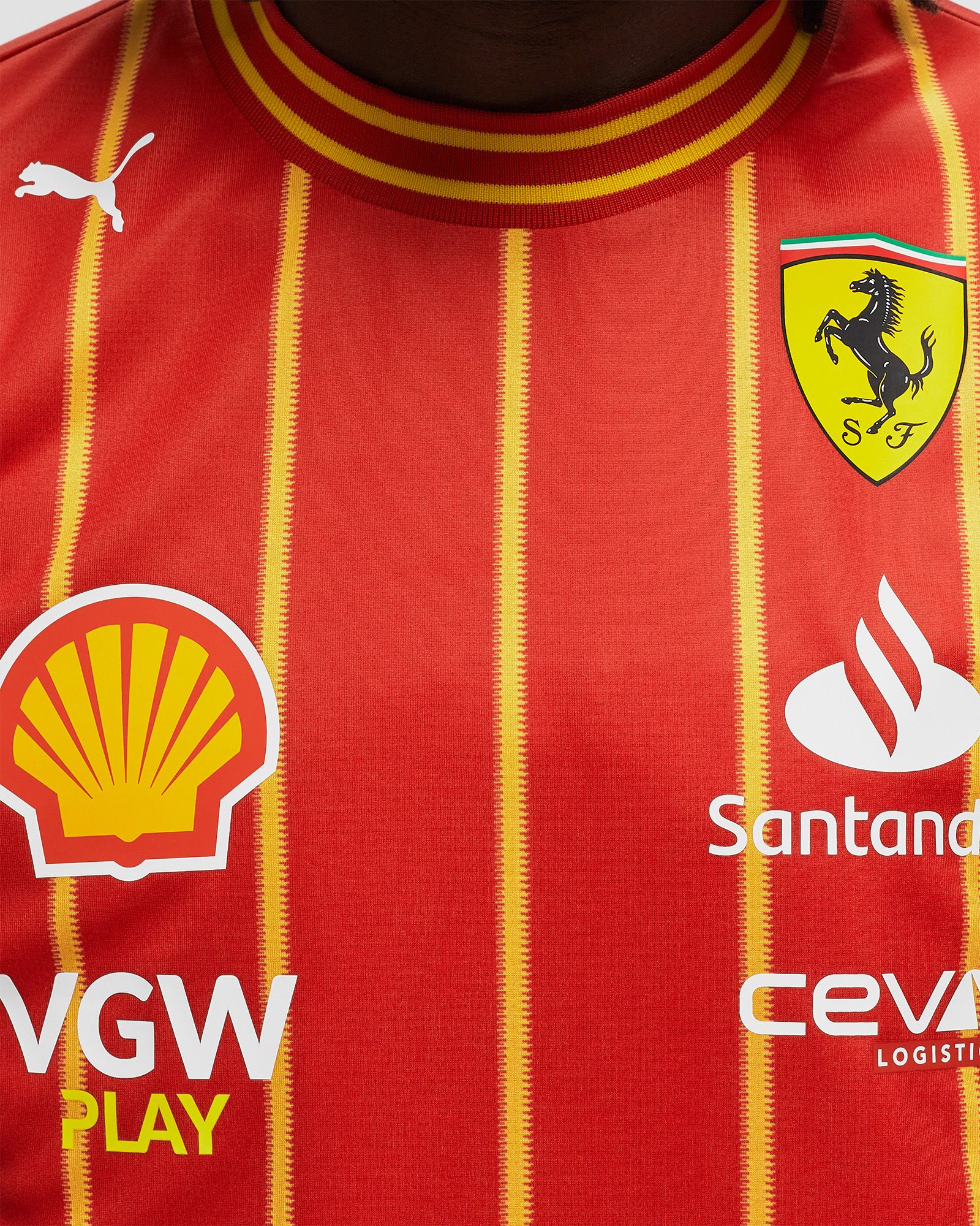 Scruderia Ferrari Team Soccer Jersey Sainz #55