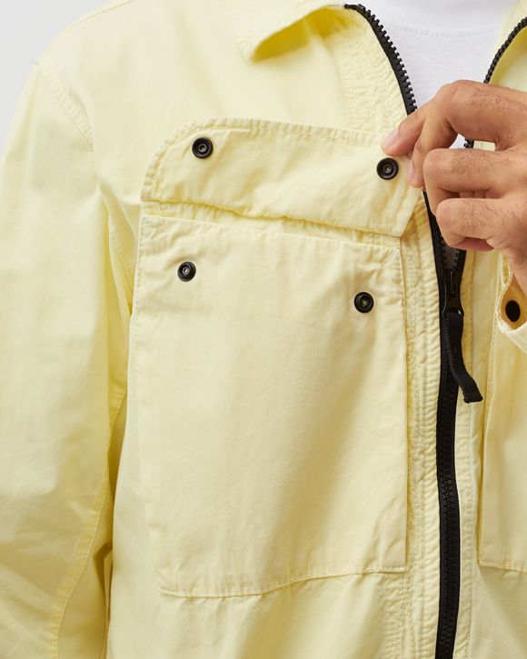 Overshirt Brushed Cotton Canvas, Garment Dyed "old" Effect