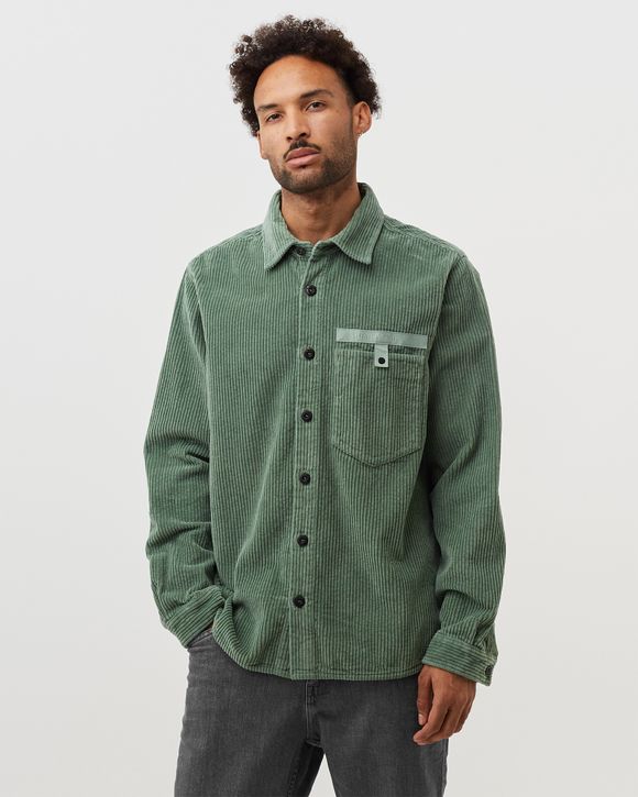 Stone Island Overshirt Corduroy 400 Green - SALVIA