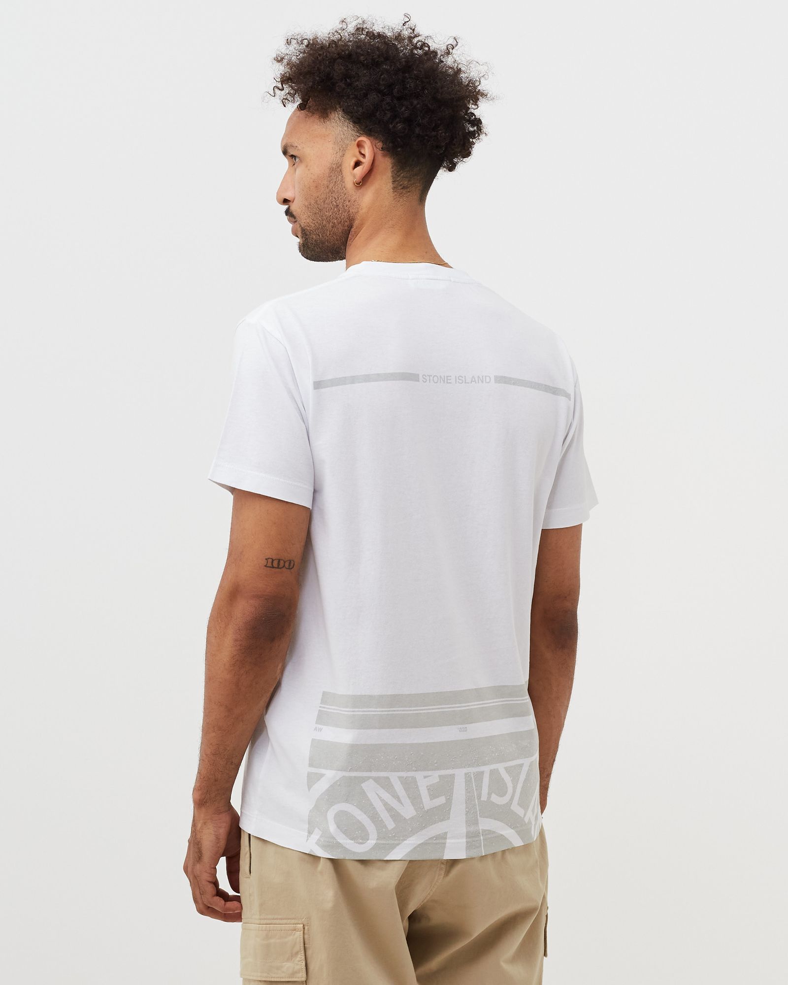 Cotton Jersey "Mosaic Four Print" Tee