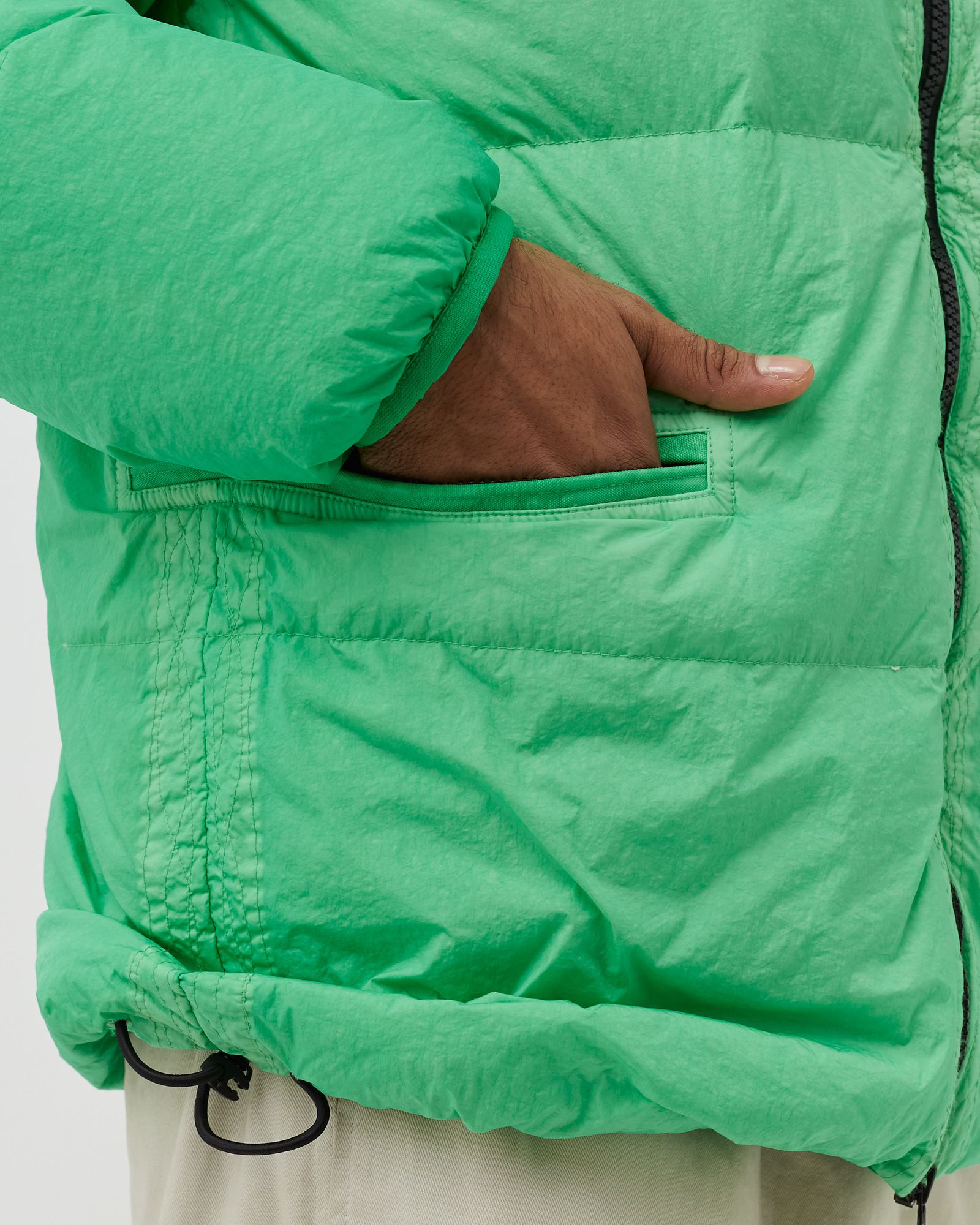 Real Down Jacket Garmet Dyed Crinkle