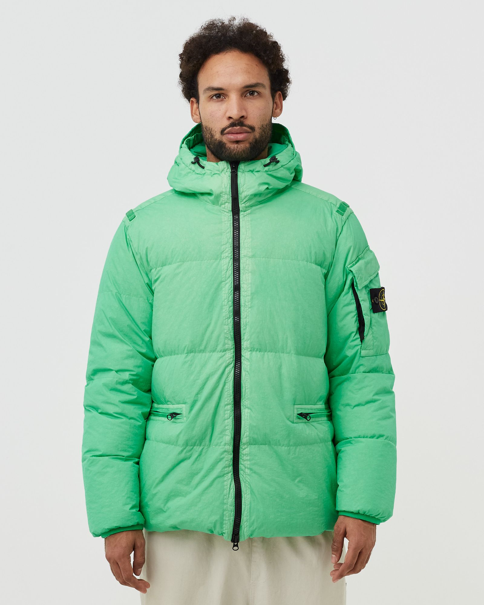 Real Down Jacket Garmet Dyed Crinkle