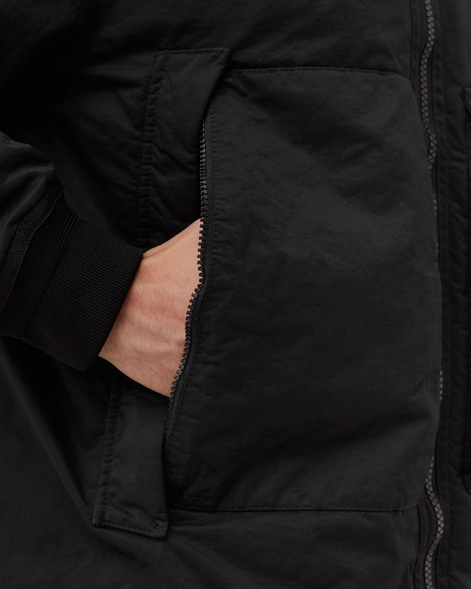 Real Down Jacket Opaque Nylon Twill