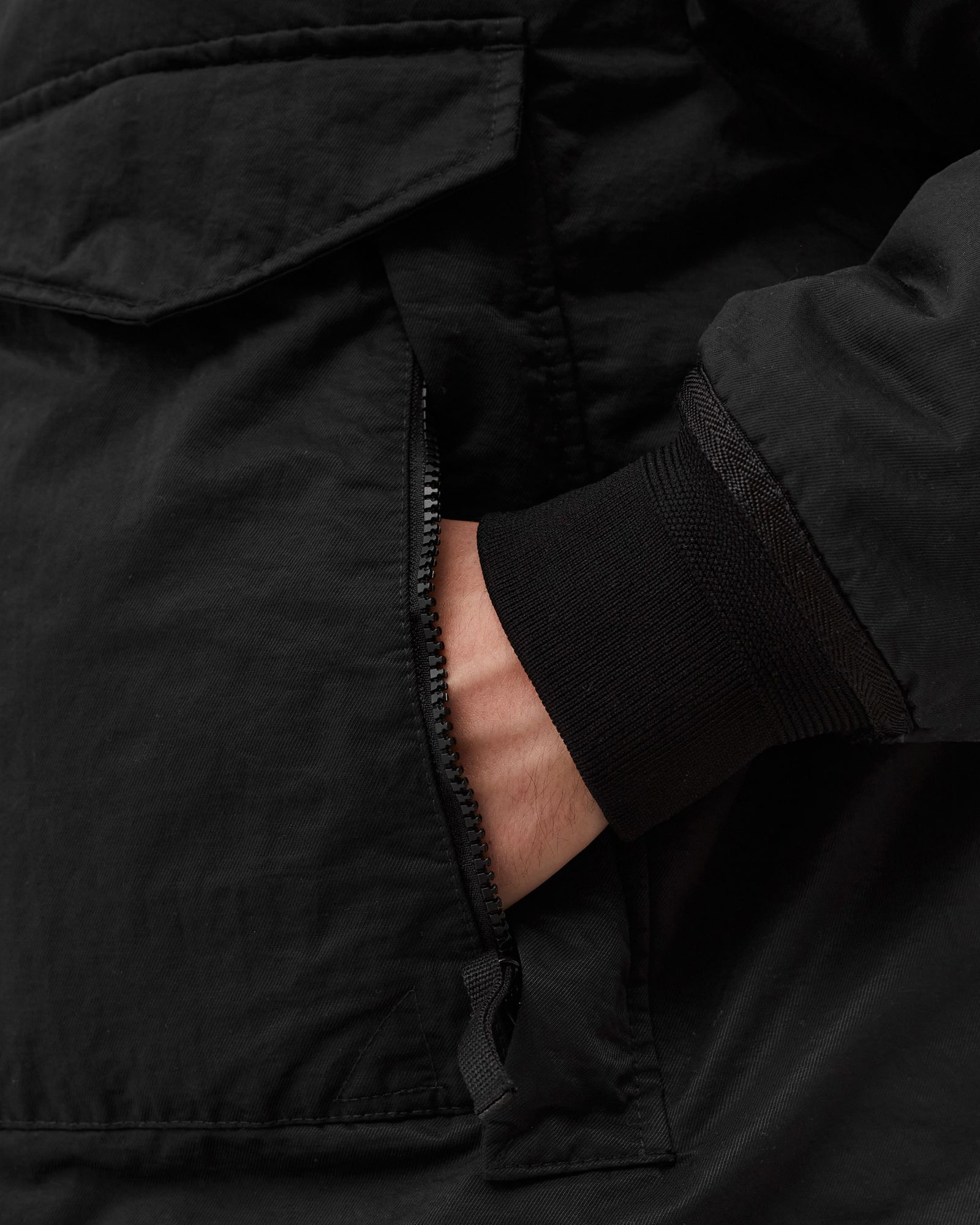 Real Down Jacket Opaque Nylon Twill