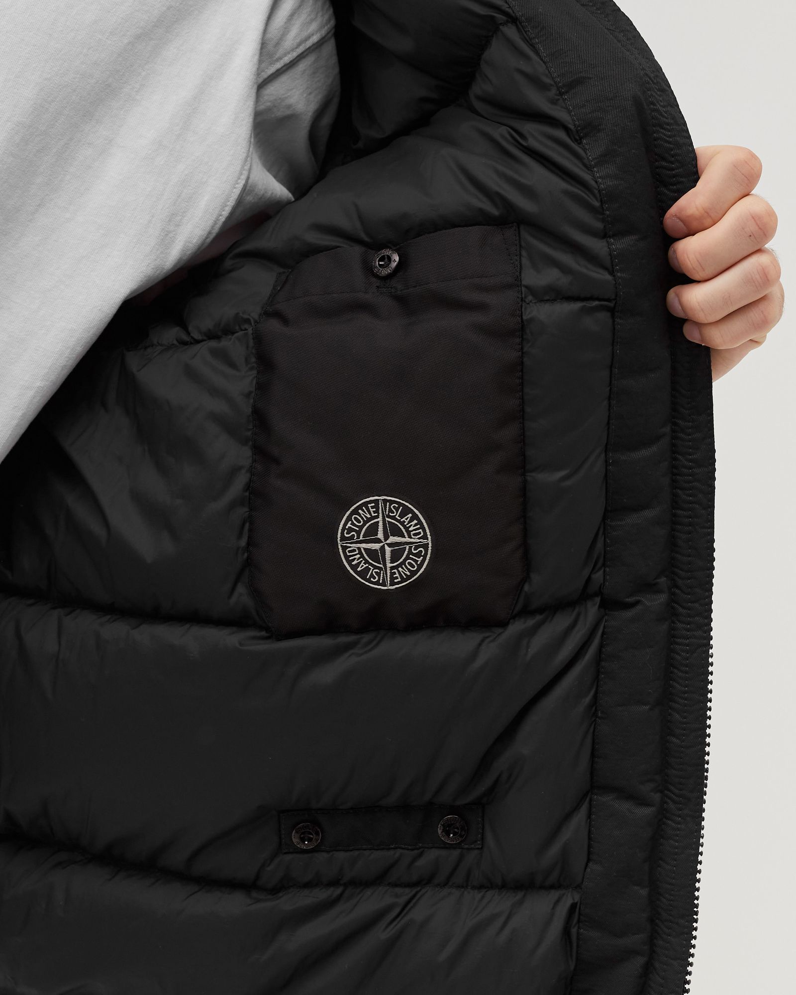 Real Down Jacket Opaque Nylon Twill