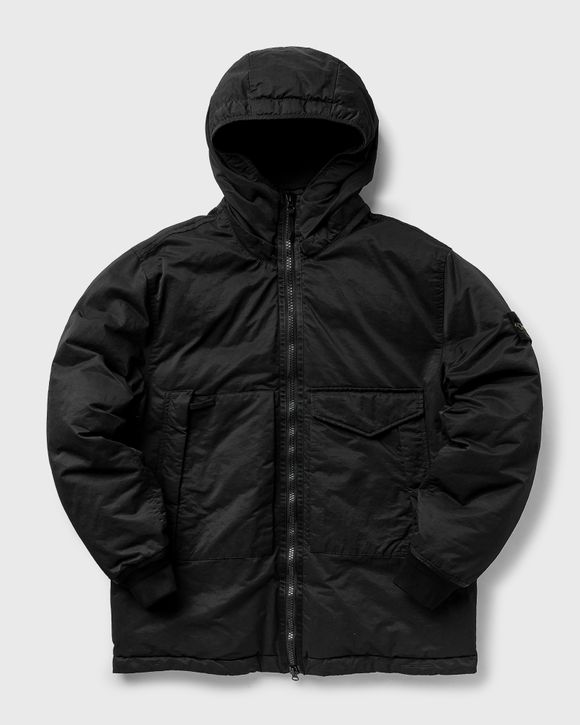 Real Down Jacket Opaque Nylon Twill