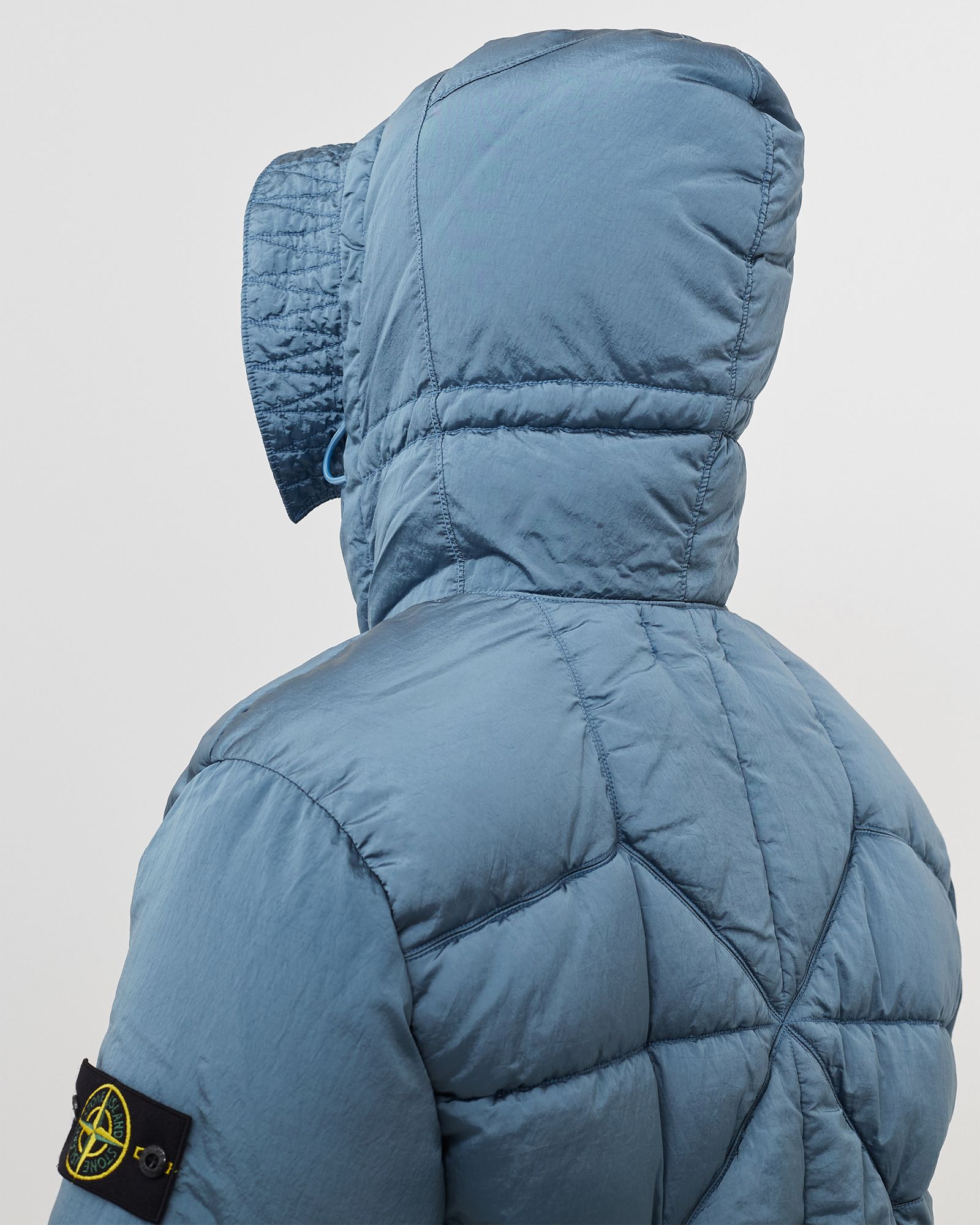 Real Down Jacket Nylon Metal In Econyl