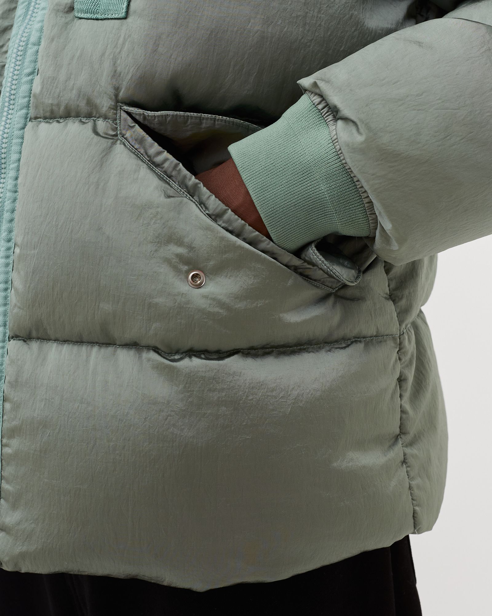 Real Down Jacket Nylon Metal In Econyl