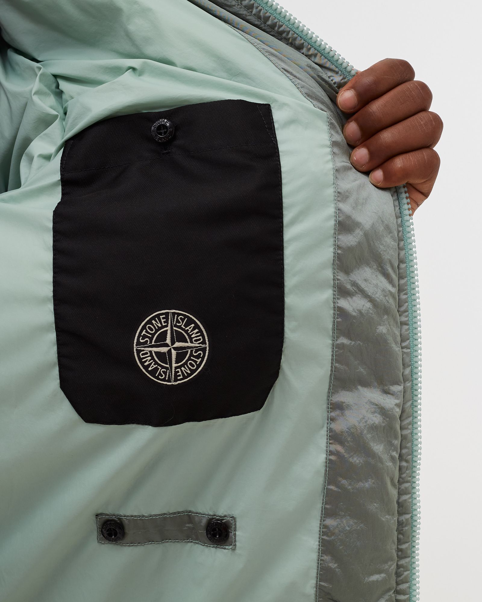 Real Down Jacket Nylon Metal In Econyl