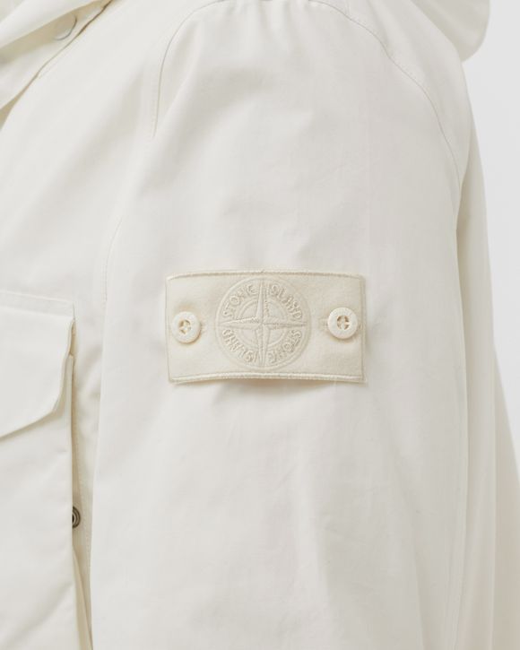 Stone island clearance jacket white badge