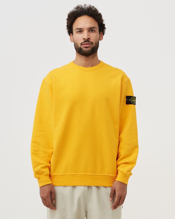 Stone island store sweatshirt yellow