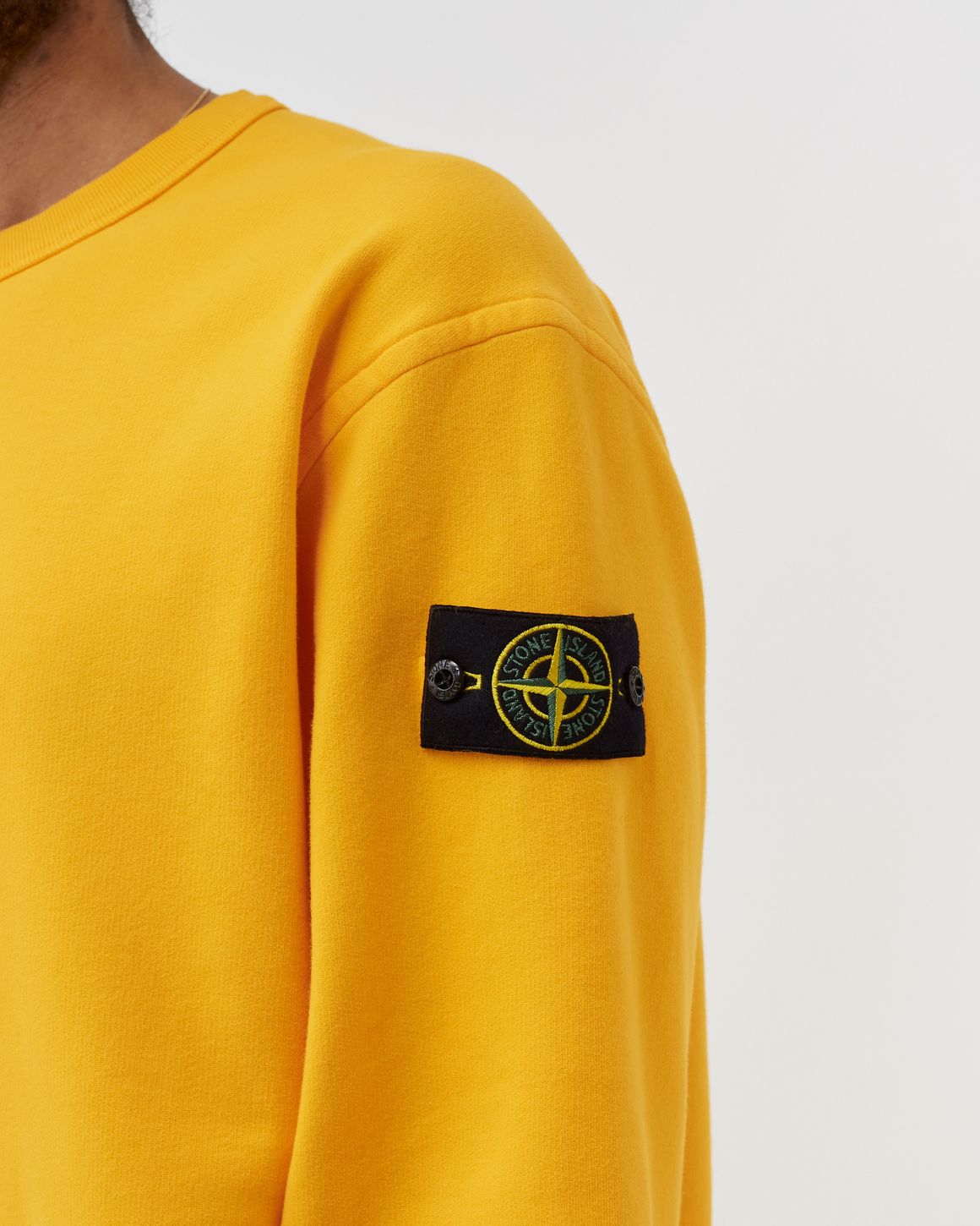 Stone Island Sweatshirt Brushed Cotton Fleece Yellow | BSTN
