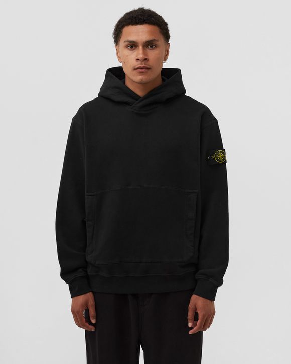 Stone Island Pullover Cotton Nylon Ribbed Fleece Green - Mens - Sweatshirts  Stone Island