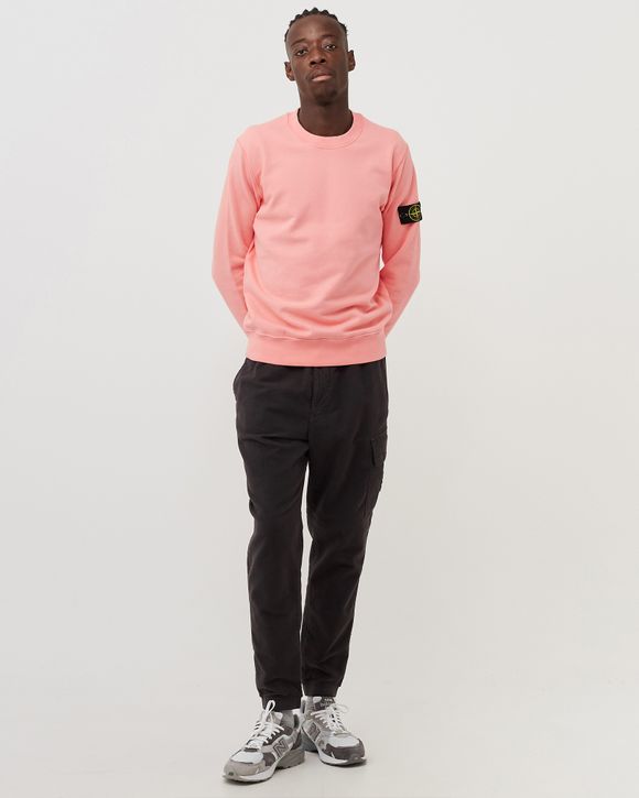 Stone island shop pink crewneck