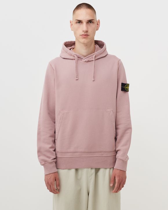 Stone island outlet hoodie rose quartz