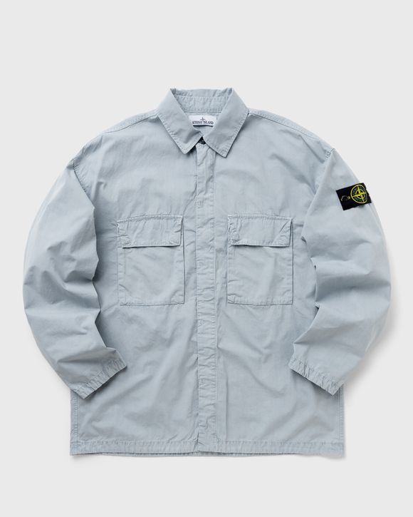 Stone island brushed store canvas overshirt