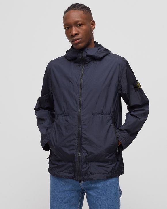 Stone Island Blouson Garment Dyed Crinkle Reps NY Blue - Navy Blue