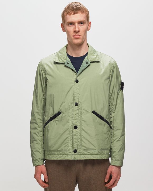 Stone Island Blouson Garment Dyed Crinkle Reps NY Green - SAGE GREEN