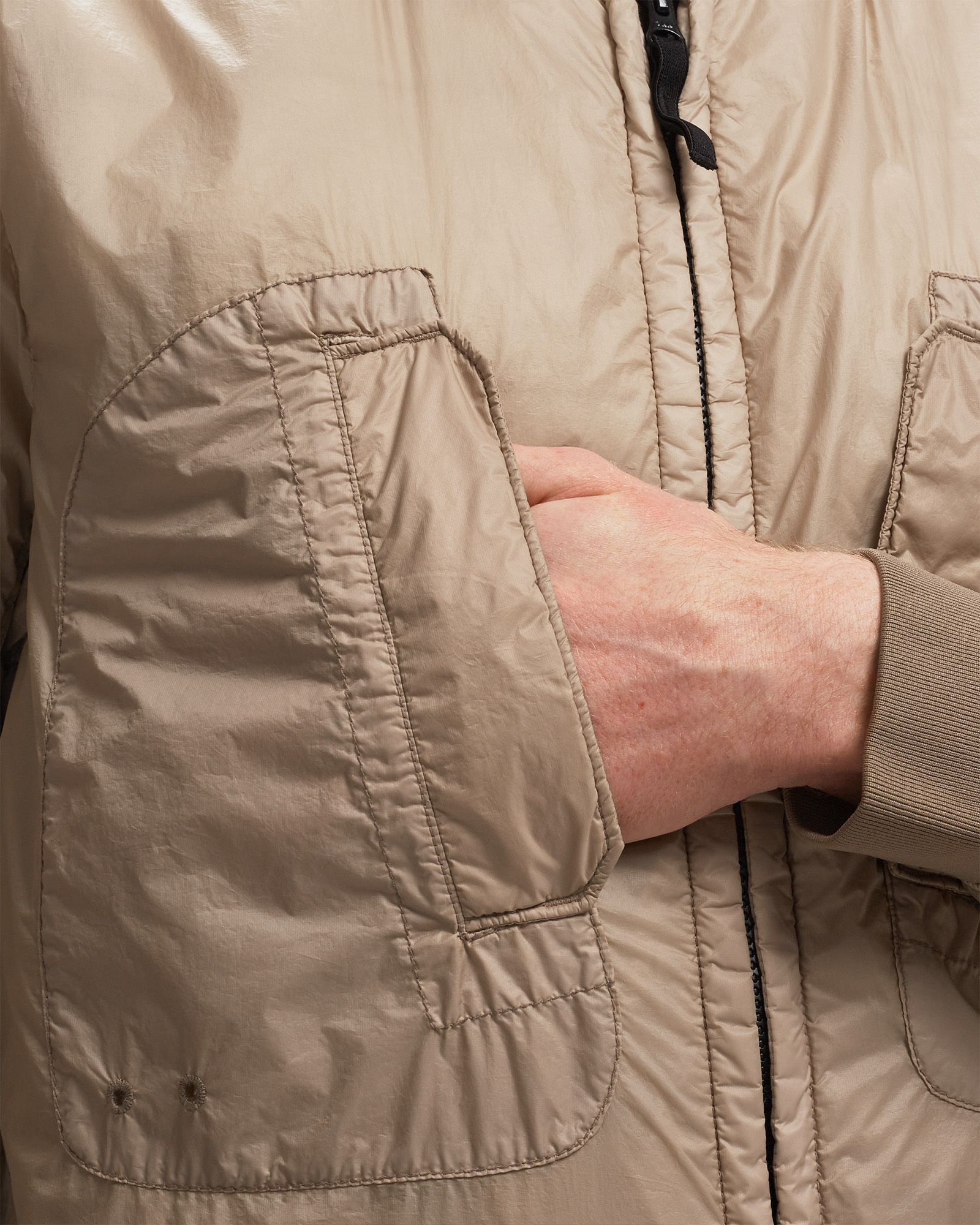 Packable Blouson Garment  Dyed Micro Yarn with Primaloft