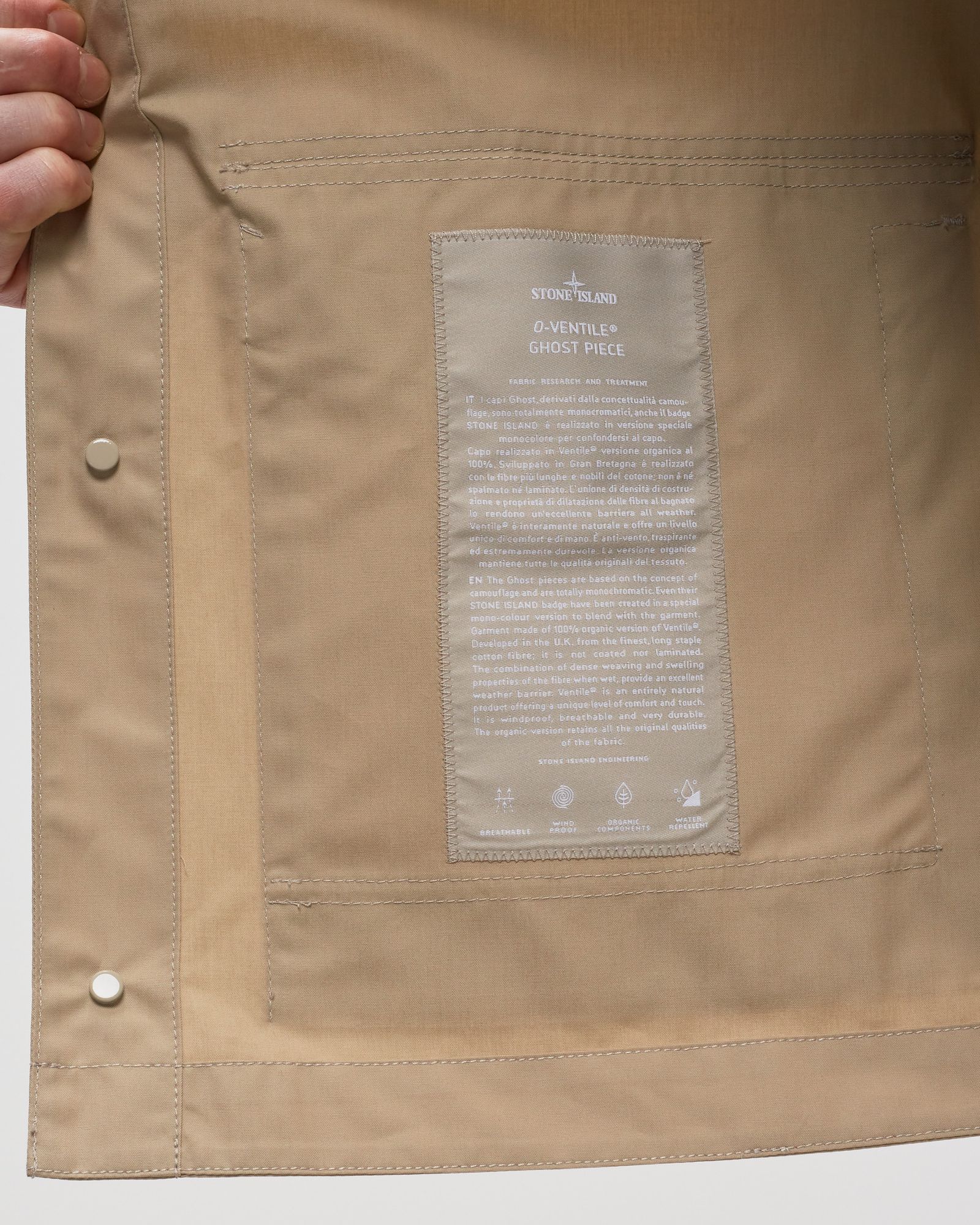 Blouson 0-Ventile, Stone Island Ghost Piece