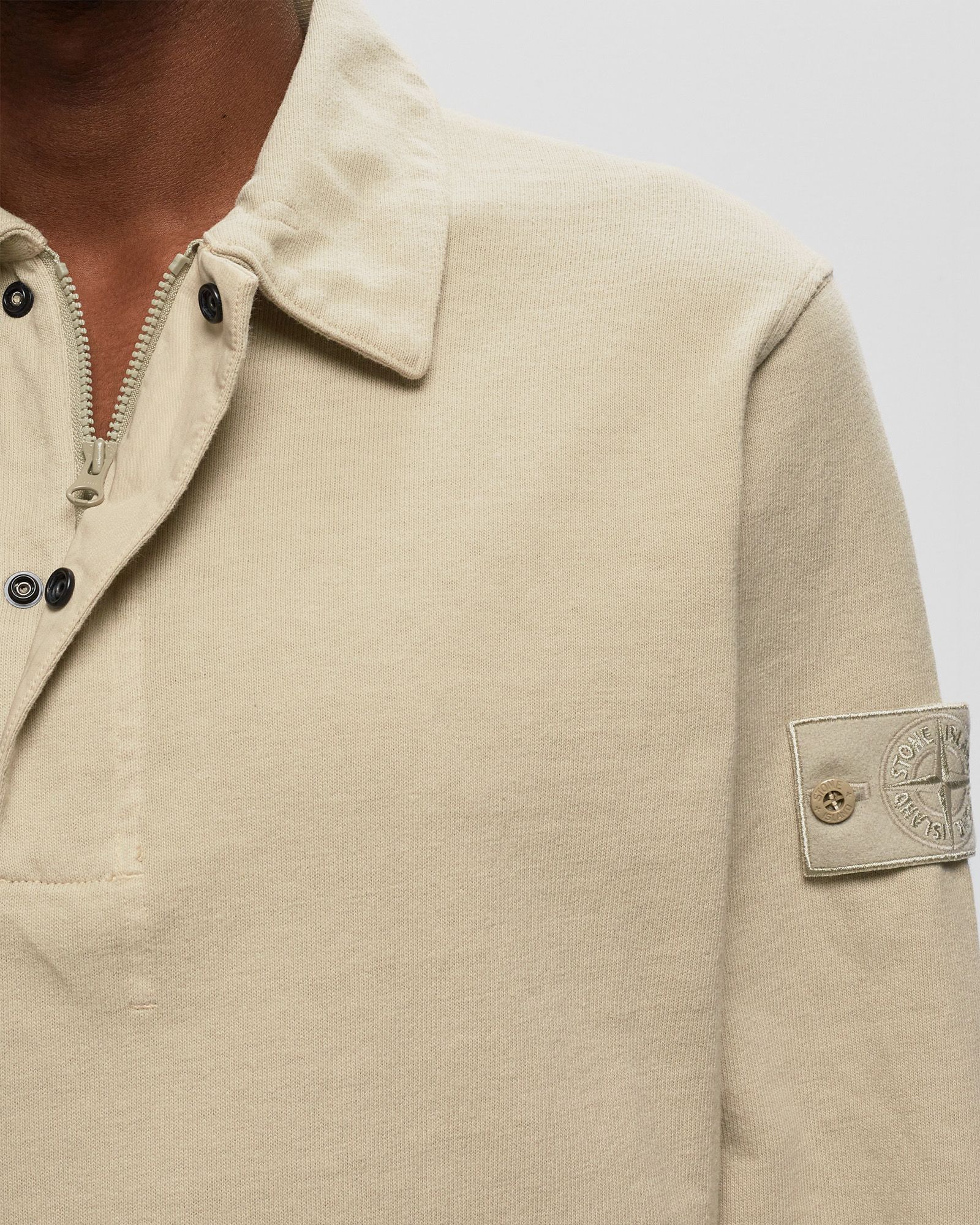 Sweater Organic Cotton Heavy Fleece, Stone Island Ghost Piece