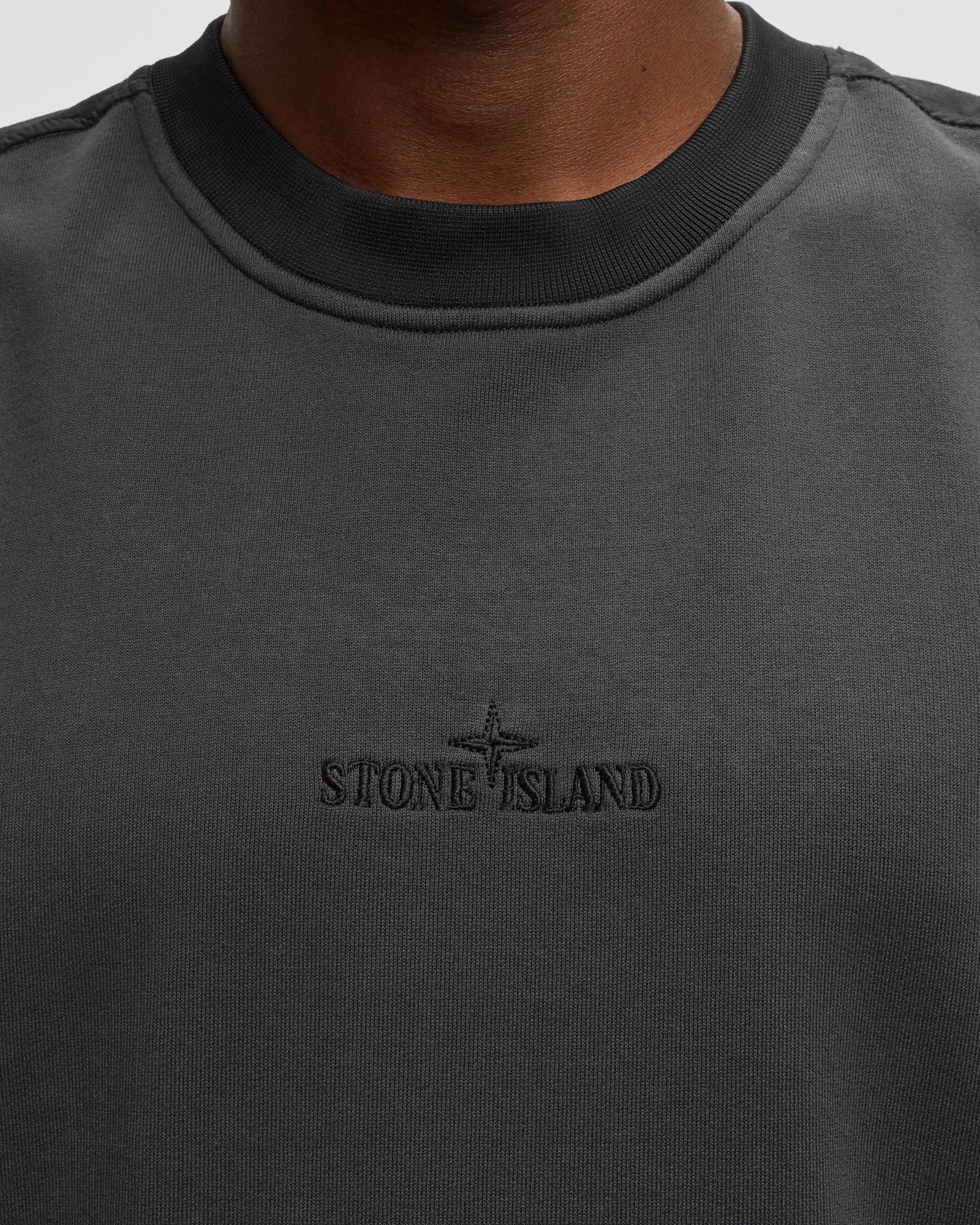 Short Mix Fabric Cotton Fleece Tee