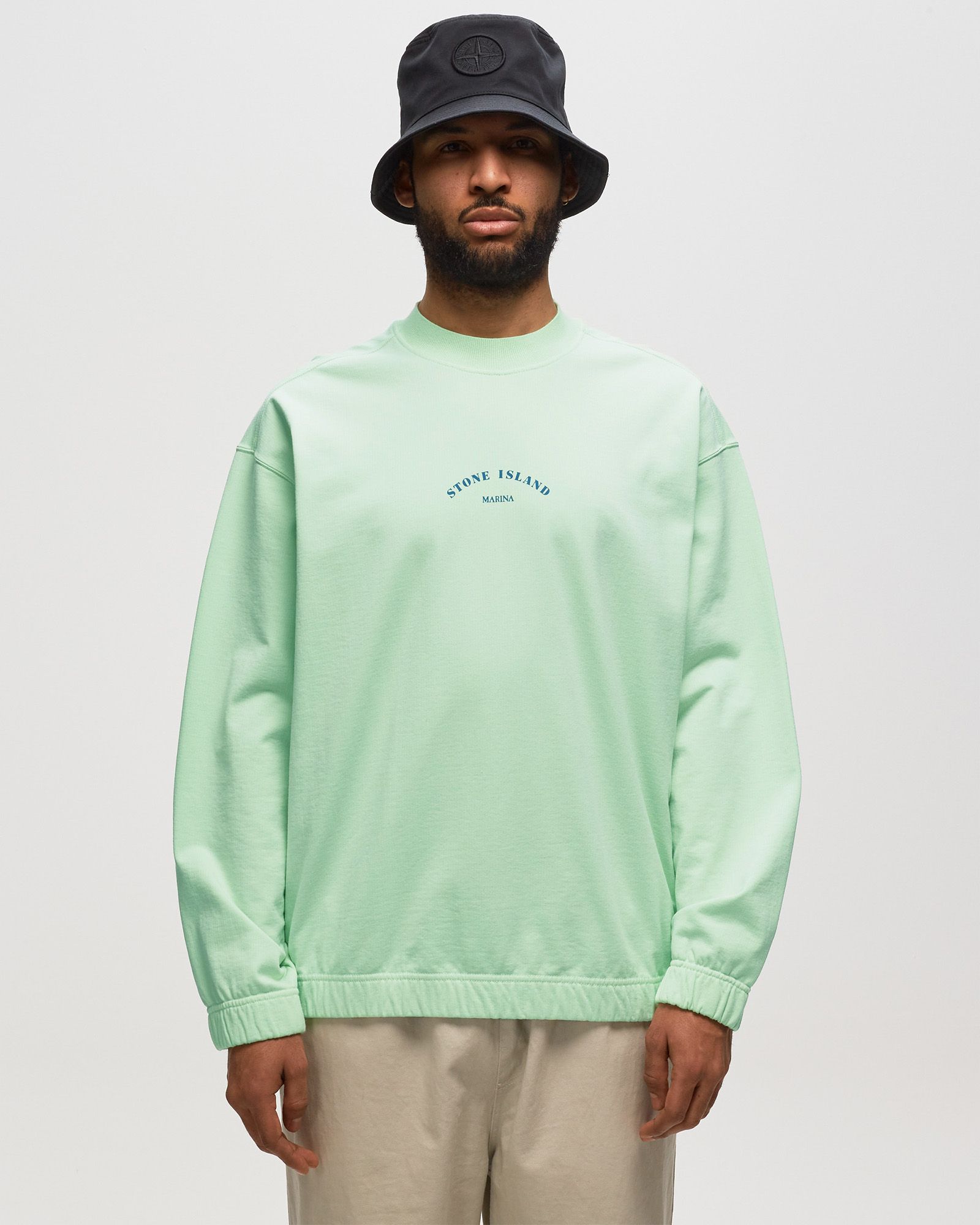 Crewneck Cotton / Nylon Terry Fleece, Stone Island Marina
