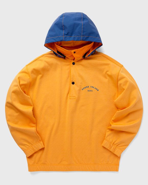 STONE ｜SWEATSHIRTS (652X2 Marina Cotton/Nylon Ter Stone Island 652X2 STONE ISLAND MARINA ORANGE | REVERSIBLE